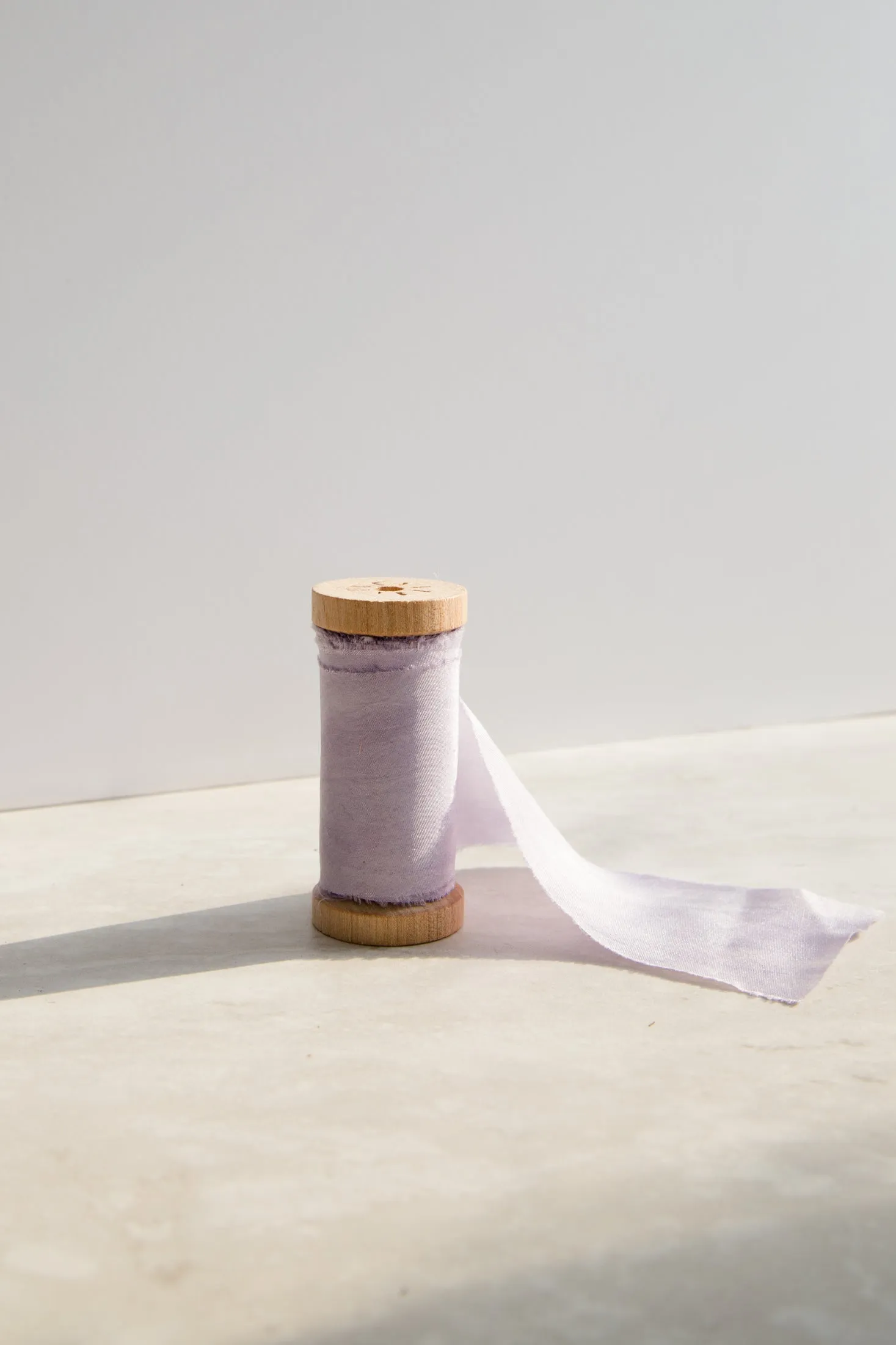 Lavender Plant Dyed Silk Ribbon